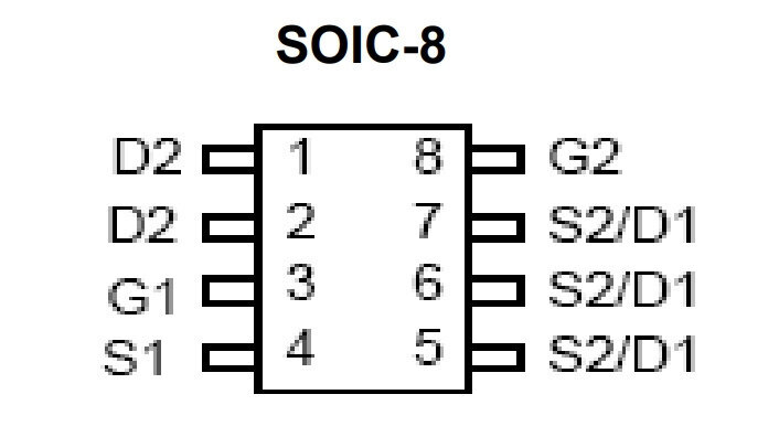 Микросхема AO4928 N-Channel MOSFET 30V SOIC-8