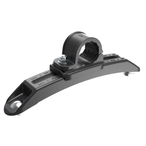 DK8148 Крепление крыла Ø=42 регулируемое пластик. в компл с крепеж (хомут,2гайки,2шайбы,2болта) DOMAR