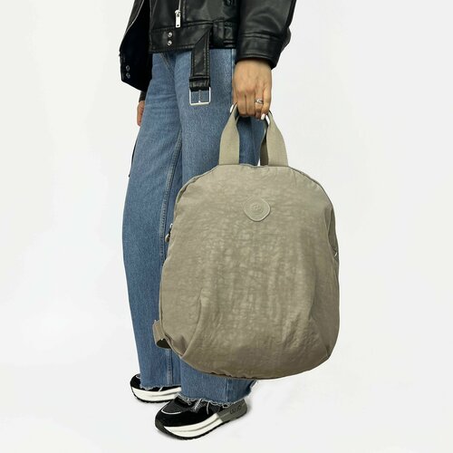 фото Рюкзак bobo, текстиль, вмещает а4, внутренний карман, регулируемый ремень, бежевый