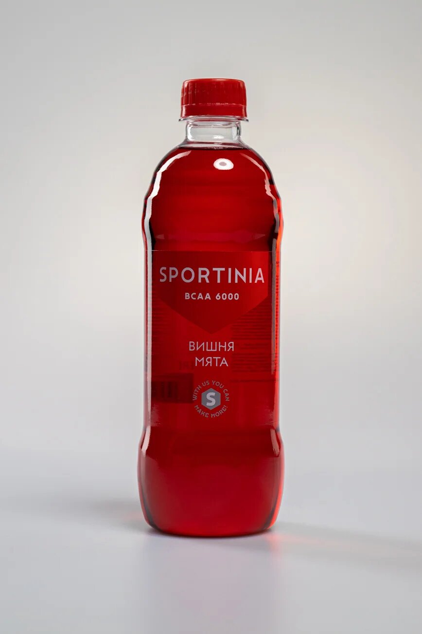 Спортивный напиток Sportinia ВСАА (Спортиния БЦАА) 6000 Ежевика 0.5 л / 12 бут.