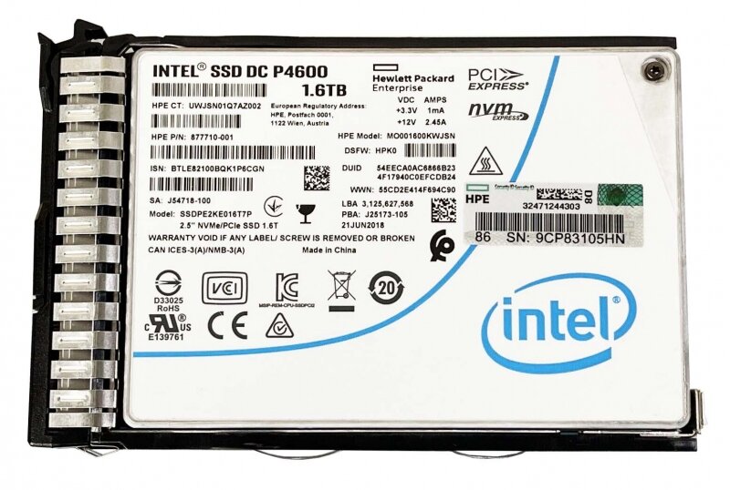 Жесткий диск HP 875597-B21 1,6Tb PCI-E 2,5" SSD