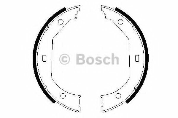 Колодки тормозные барабанные зад Bosch 0 986 487 607