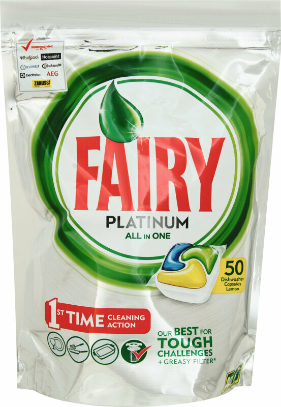 Таблетки для посудомоечной машины FAIRY Platinum Лимон 50 шт - фотография № 11