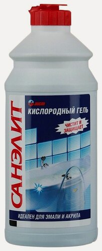 Изображение товара Набор из 3 штук Чистящее средство гель Санэлит для ванной 500мл