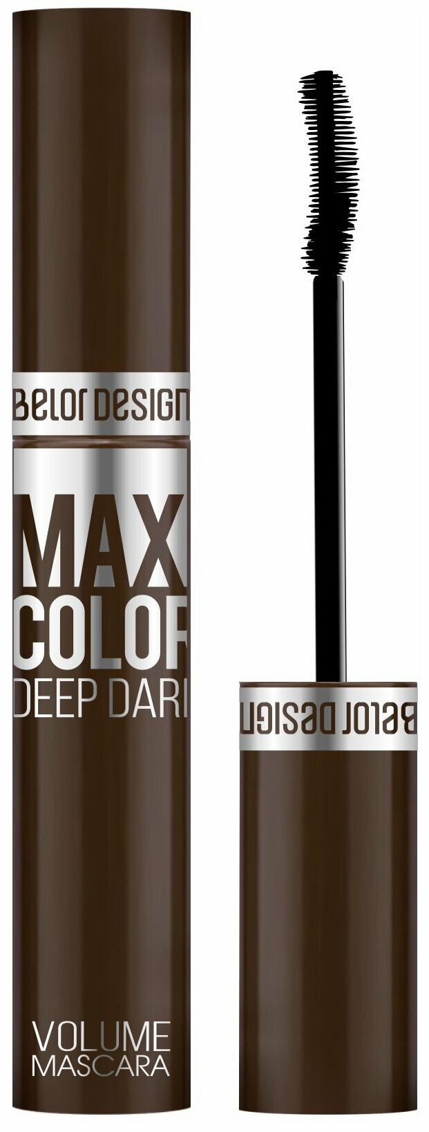 Belor Design Тушь для ресниц Maxi Color объемная, шоколадная, 12,3 г