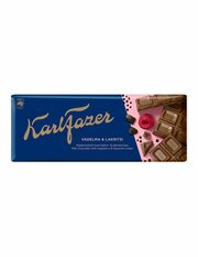 Шоколад Karl Fazer молочный малина - лакрица 200 г