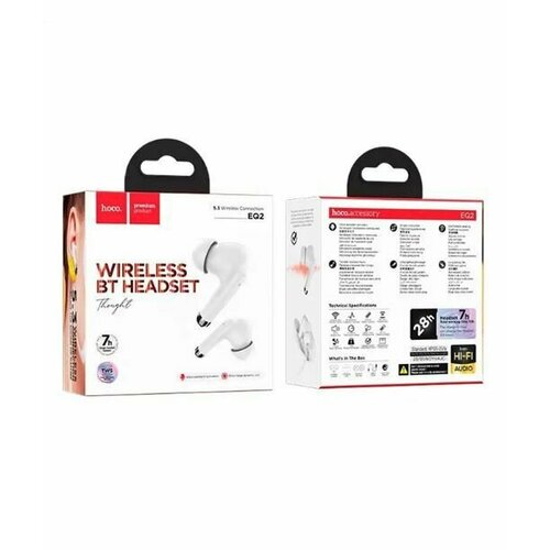 Беспроводные наушники Hoco EQ2 Белые 1556₽