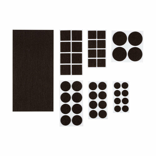 Протекторы для мебели самоклеящиеся Рыжий кот 45 шт коричневые 377₽