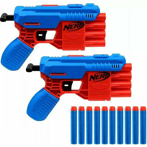 Hasbro Бластер Nerf Alpha Strike Claw Dual QS-4 Hasbro F2222-1 набор игровой hasbro nerf бластер дино трицерабласт f0803eu4