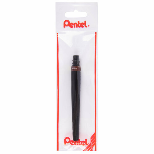 Pentel Сменный картридж для кисти с краской Colour Brush GFL кисть/круглое тонкое FR-141X ярко-коричневый