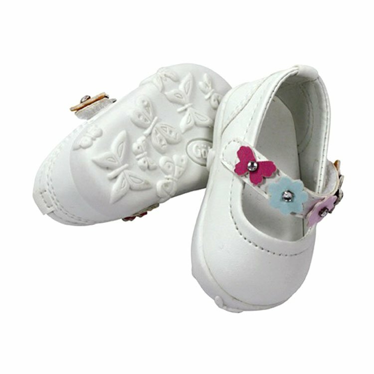 Туфли с цветочным ремешком Gotz для куклы 42-50 см, белые
