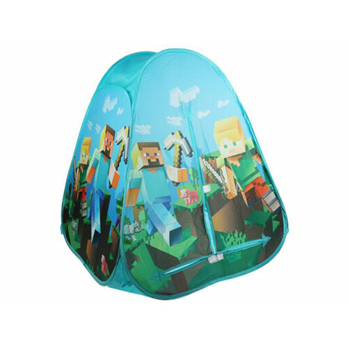349814 Палатка детская игровая майнкрафт, 81х90х81см, в сумке Играем вместе в кор.24шт