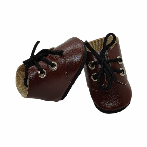 HobbyBe 102 Аксессуары для кукол Ботиночки 5 см Коричневые 1126₽