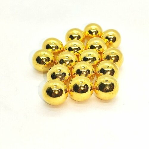 Жемчужина (Бусинка) 8 мм( уп.100шт) с Шипом цв. Золото Proknopka