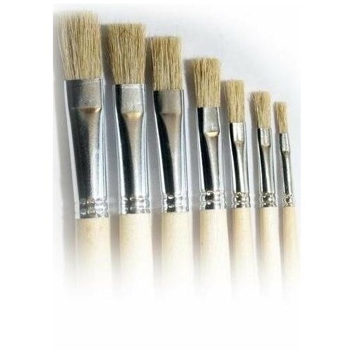 Грааль КЩпл 20 Кисть щетина, оформительская, плоская ,№ 20 (цена за 1 штуку) грааль