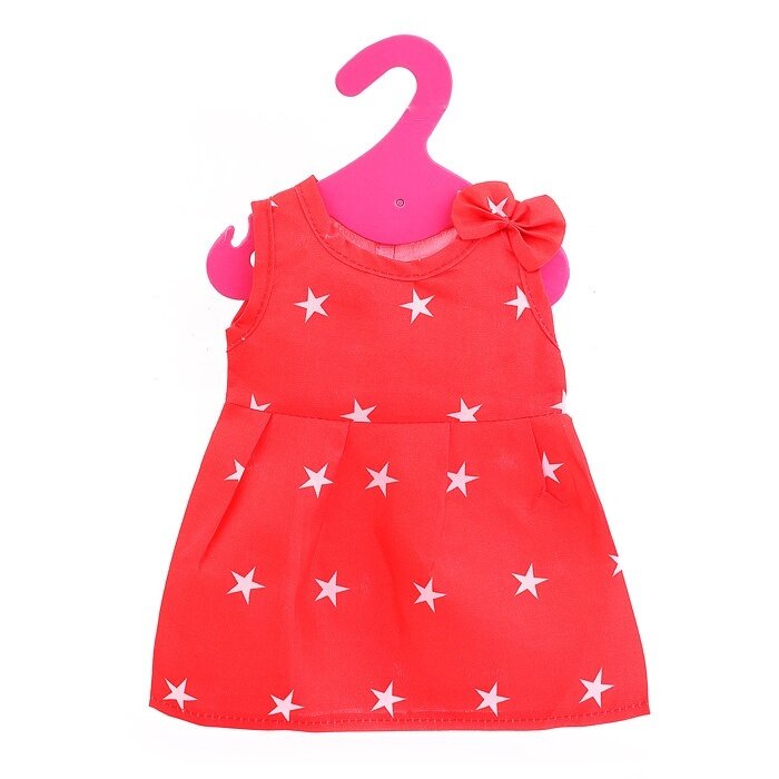 Платье для кукол Oubaoloon Красный, для кукол 38-43 см, в пакете (GC18-40)
