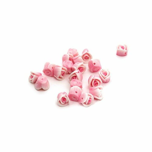 Бусины глиняные MAGIC HOBBY F16-2 8мм, in ?1 мм, уп.20шт цв. розовый бусины глиняные magic 4 hobby размер 10 мм цвет розовый 20 штук