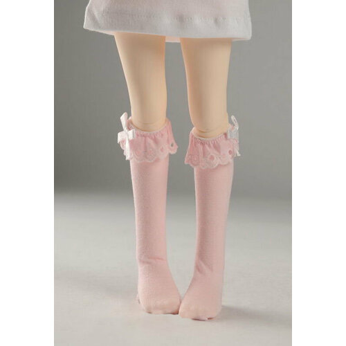 Гольфы Dollmore Mousse Knee Stocking Pink (Мусс розовые для кукол Доллмор 43 см) long stocking for women fashion lace up knee socks autumn winter warm cotton thigh high over the knee stocking sexy ladies socks