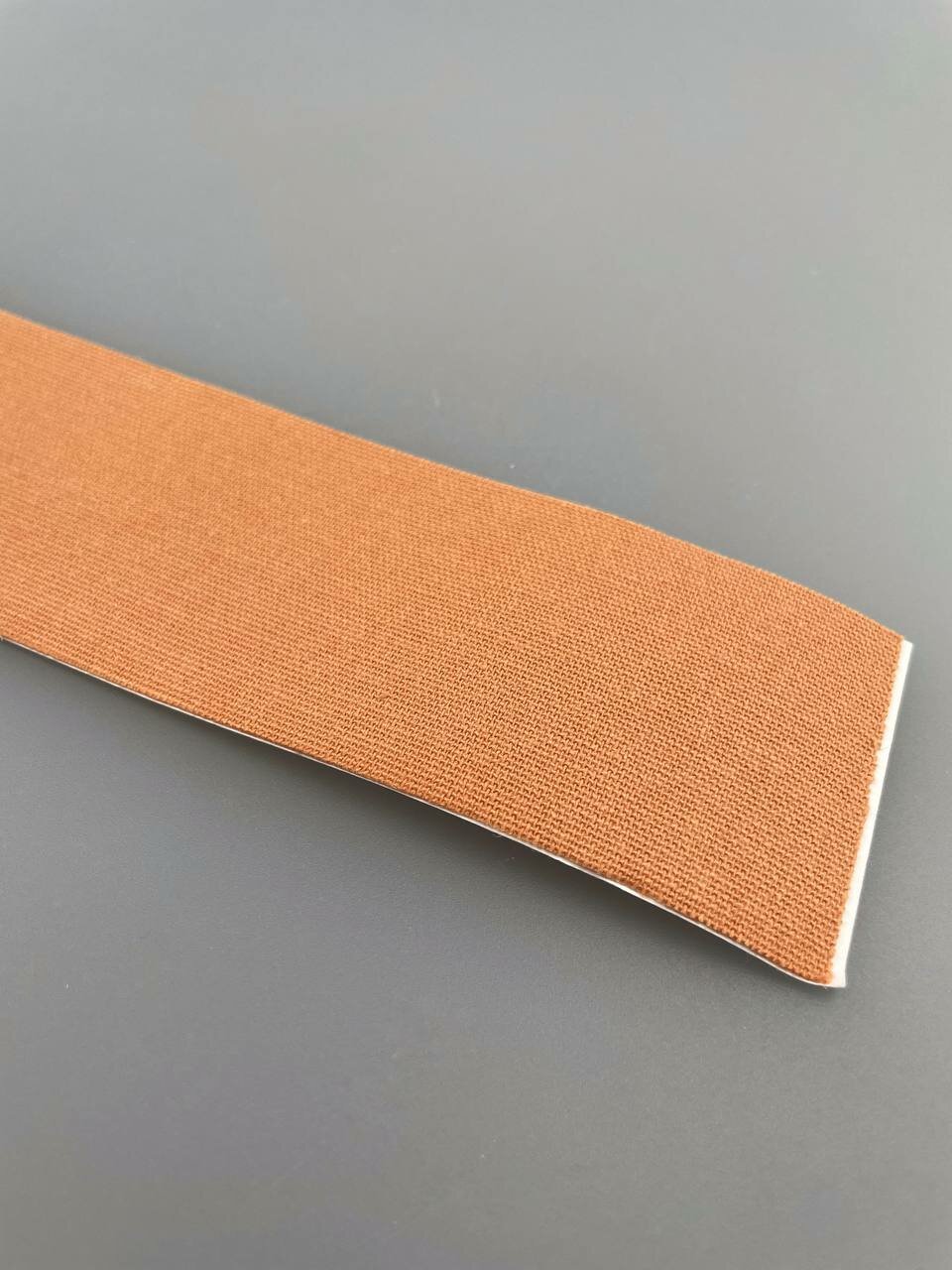 Кинезио тейп лента фиксационная пластырь эластичный для тела от отеков и растяжек водостойкий, цвет телесный 5смх5м - 1 шт