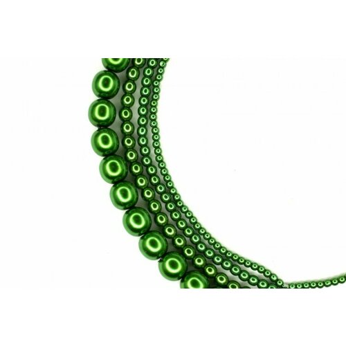 Жемчуг Preciosa, цвет 70054 ярко-зеленый, 8мм, 10шт