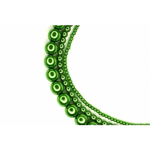 Жемчуг Preciosa, цвет 70053 зеленый, 8мм, 10шт