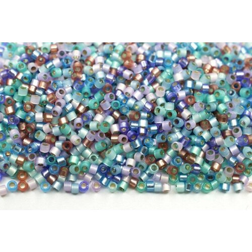 Бисер японский MIYUKI Delica цилиндр 11/0 DB-MIX9065 весенний блеск, 5 грамм