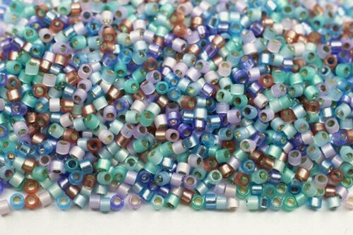 Изображение товара Бисер японский MIYUKI Delica цилиндр 11/0 DB-MIX9065 весенний блеск, 5 грамм