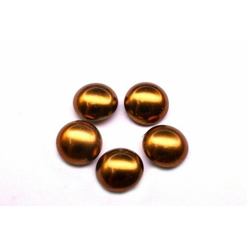 glass pearl cabochon 8мм цвет 70979 purple 756 008 5шт Glass Pearl Cabochon 8мм, цвет 70986 античная латунь, 756-009, 5шт