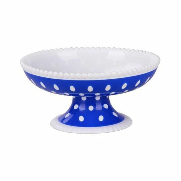 фото Ваза Горошек (бел-синяя) /М4925/ Альтернатива