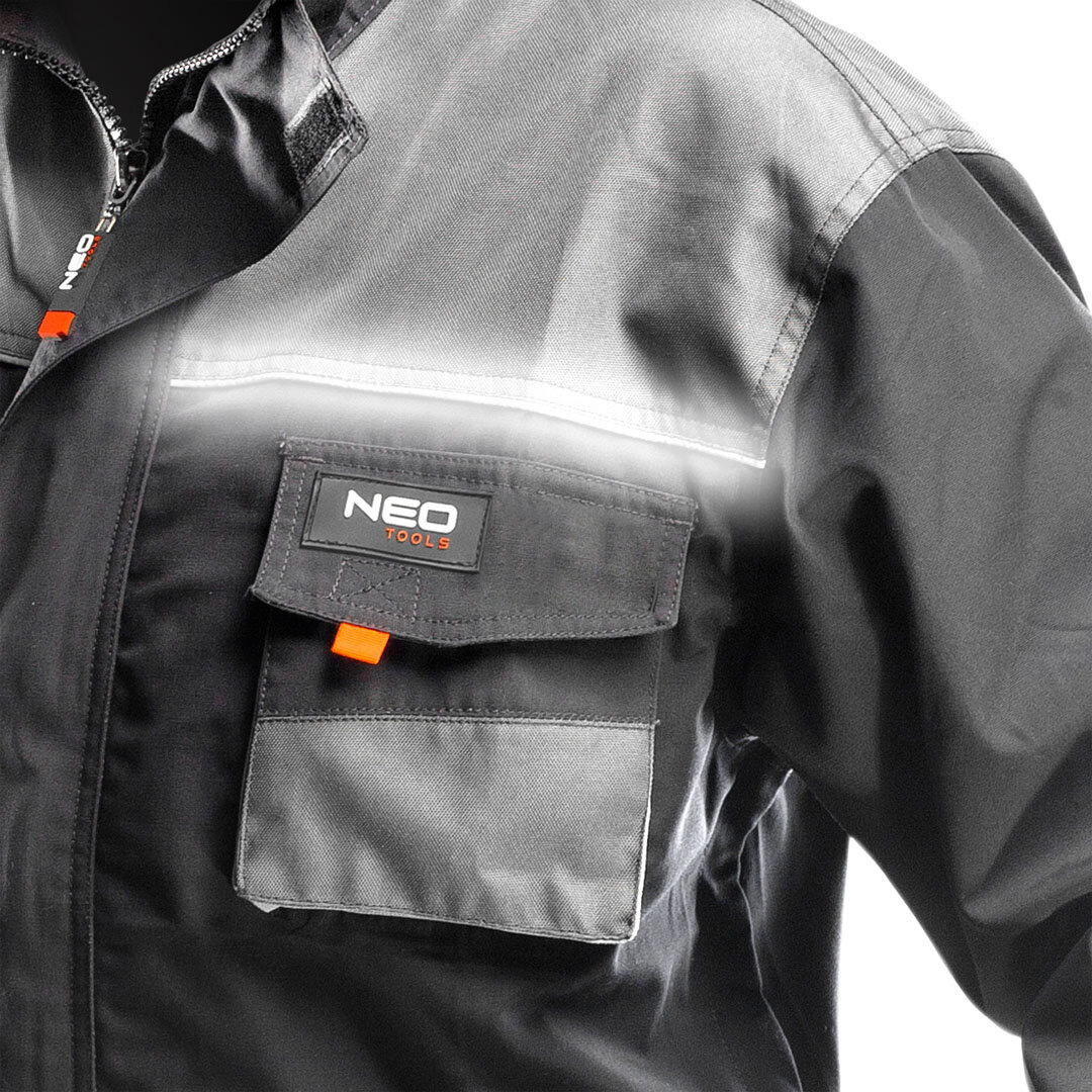 Блуза рабочая HD NEO Tools, 81-210-S, серый, размер S