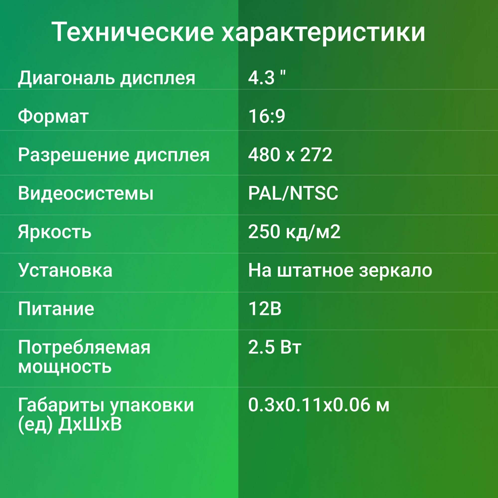 Автомобильный монитор DIGMA DCM-434