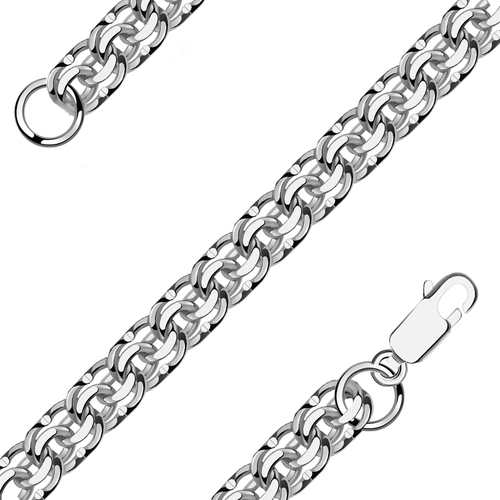 Цепь NOVIKOV Бисмарк, серебро, 925 проба, длина 60 см, средний вес 44.7 г