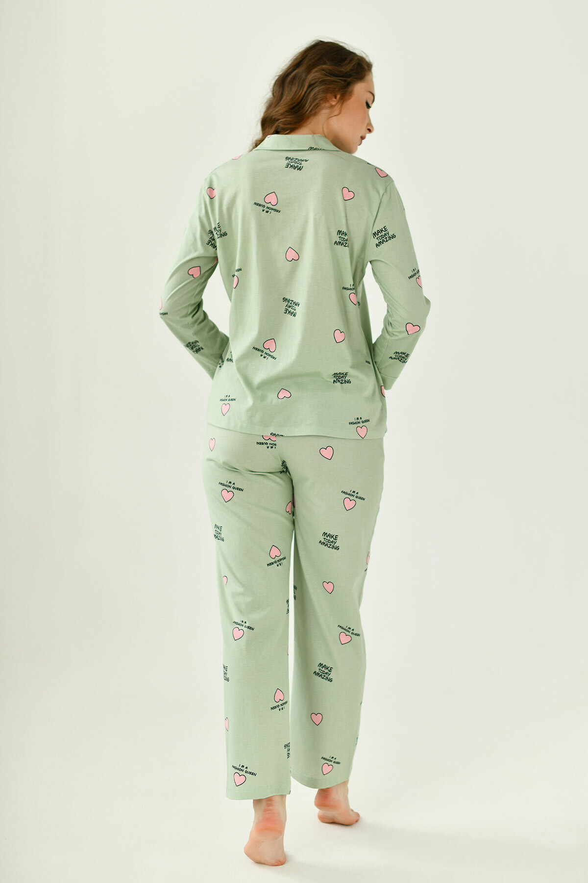 Пижама Оптима Трикотаж, размер 52, зеленый - фотография № 3