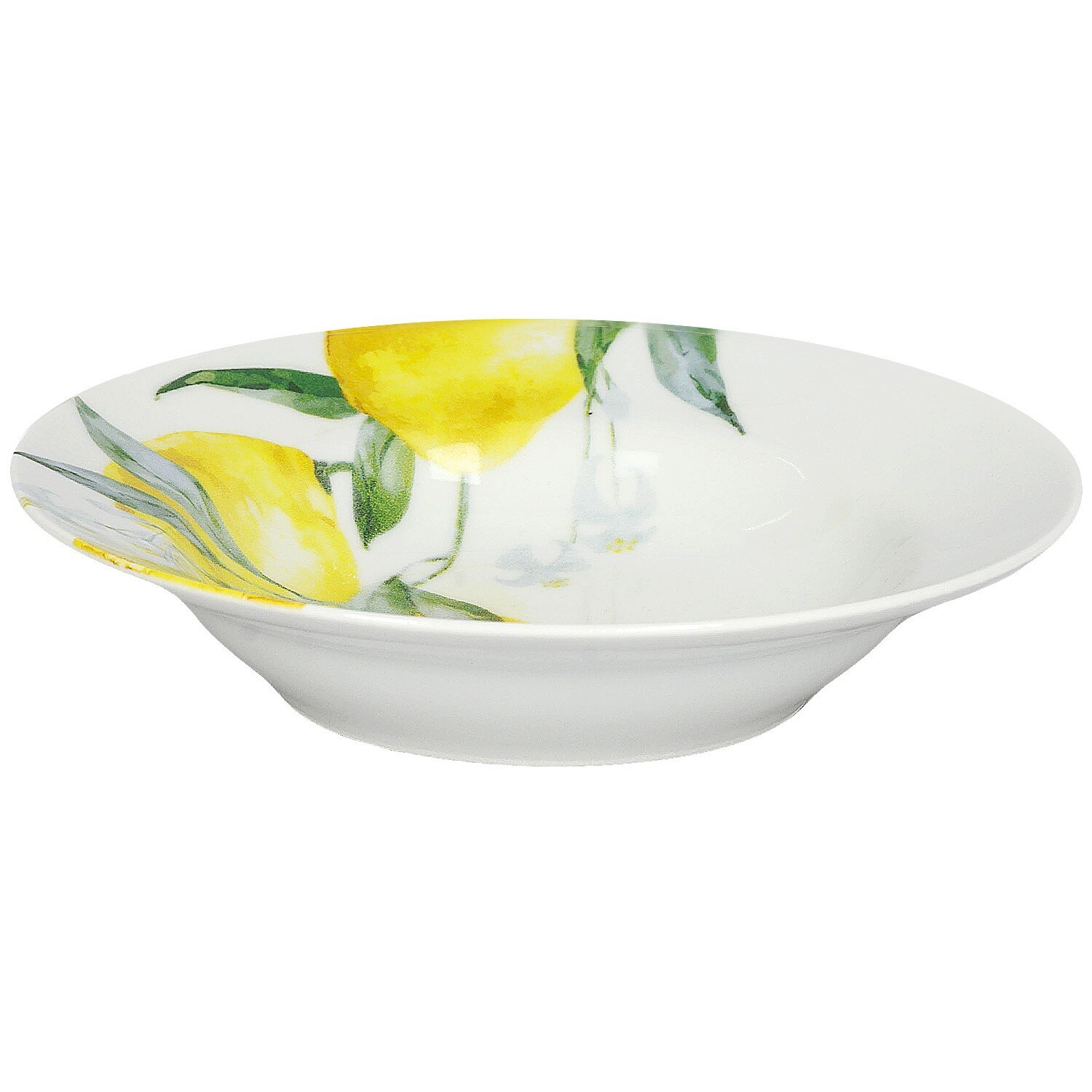 фото Тарелка суповая Лимоны, 20 см, фарфор