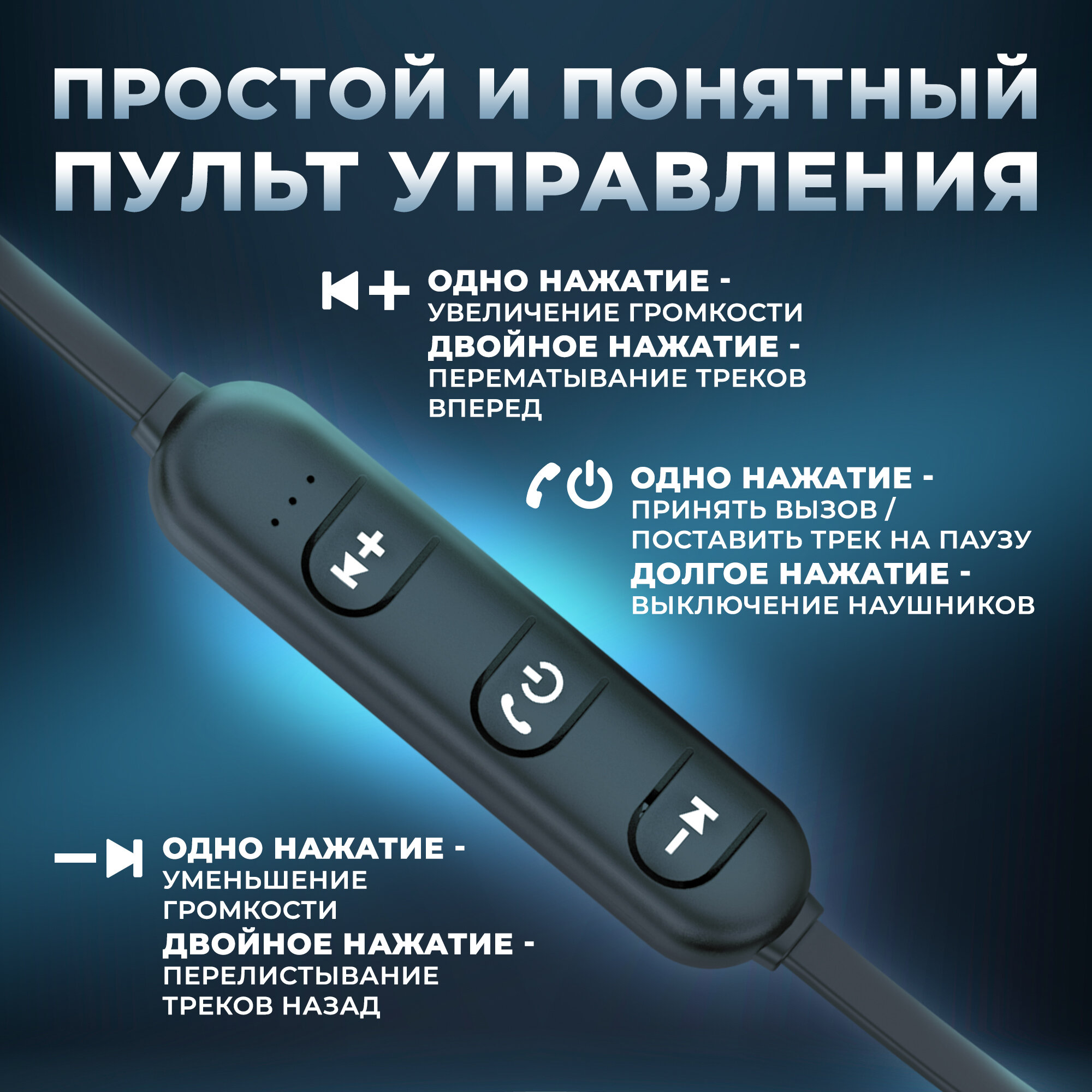 Наушники беспроводные Bluetooth 5.0 на магнитах с микрофоном, AMFOX, AM5, игровая гарнитура для телефона, для смартфона Android, для спорта, черный