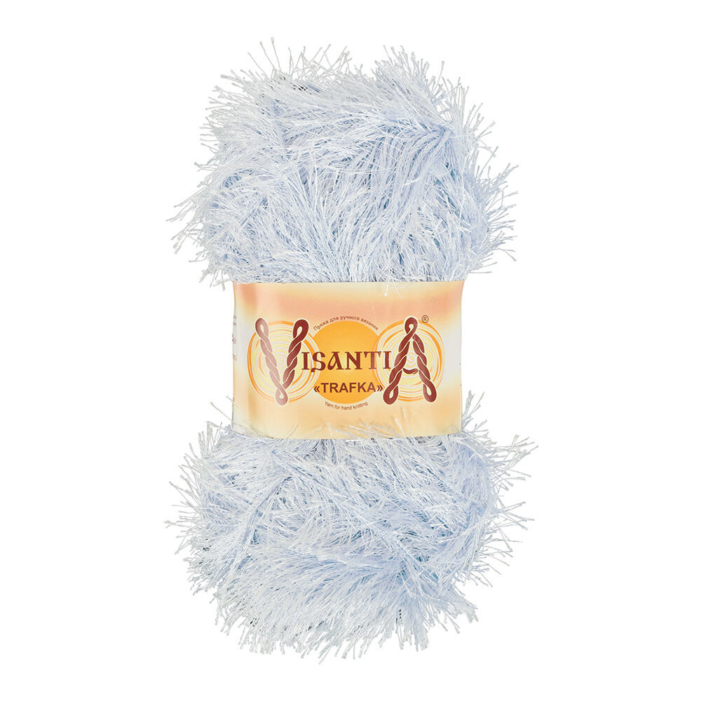 Пряжа VISANTIA "TRAFKA" 100% полиэстер 100 г 150 м №0095 св.серый