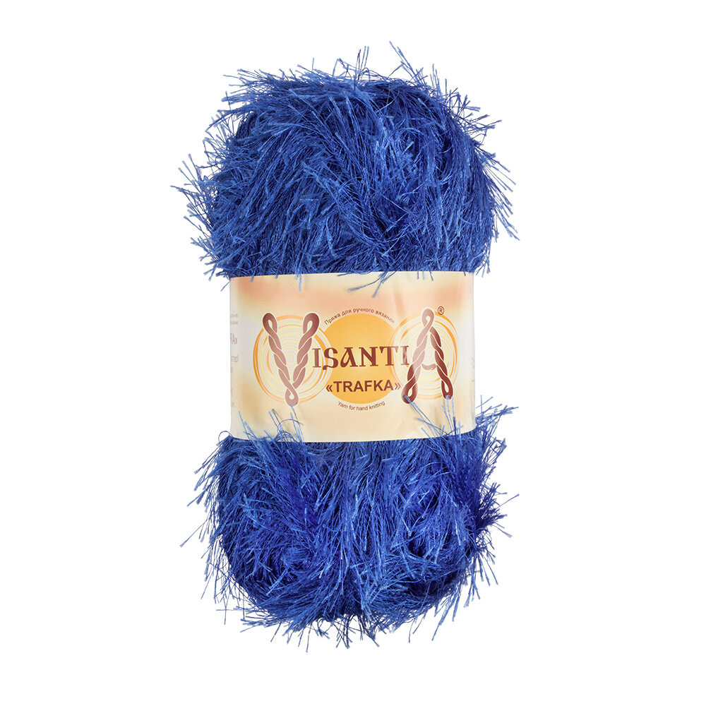 Пряжа VISANTIA "TRAFKA" 100% полиэстер 100 г 150 м №0004 яр.синий