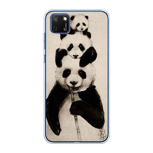 Силиконовый чехол на Honor 9S/Huawei Y5p / Хонор 9S/Хуавей Y5p Семейство панды силиконовый чехол панды на honor 9s