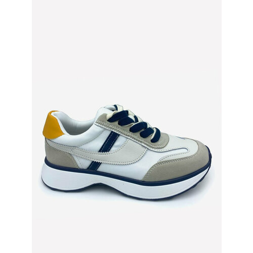 фото Кроссовки , полнота 6, размер 37, белый, серый elmoc's