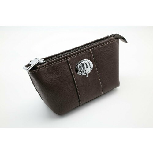 фото Косметичка sergio valentini, 8х12х23 см, коричневый