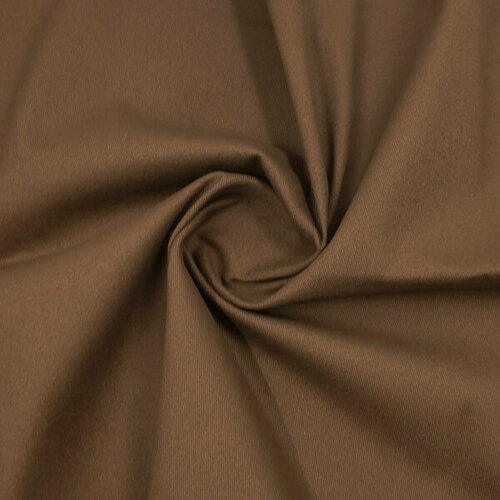 Ткань денимовая шоколадного цвета ткань кади шоколадного цвета