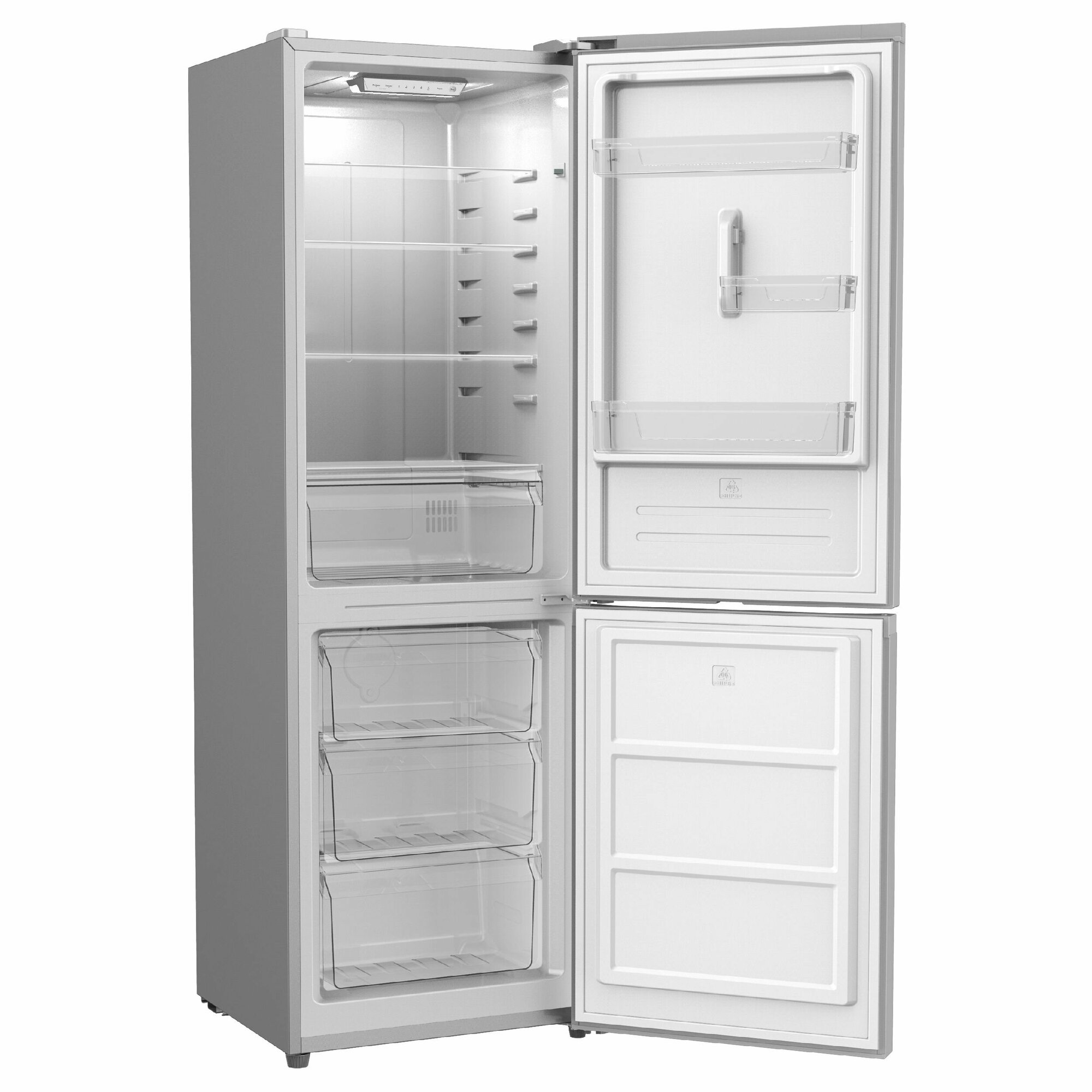 Холодильник с морозильной камерой Evelux FS 2281 X - фотография № 3
