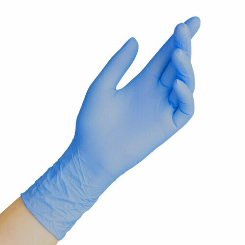 Мед. смотров. перчатки нитрил, нест. н/о, S&C ZN308,(XS) голубые 100 пар/уп, 1760989