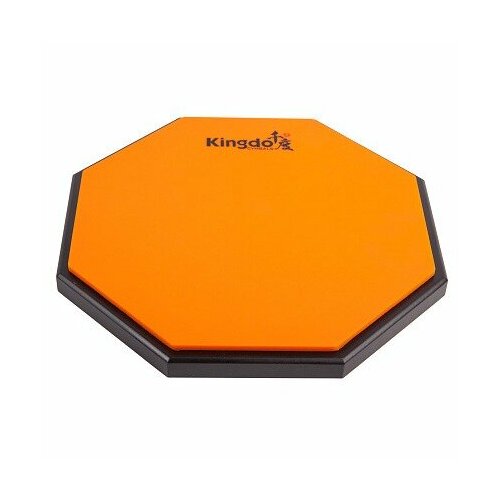 Пэд тренировочный KINGDO DRUM PAD SILICAGEL ORANGE gibraltar sc bpl bass drum beater pad vinyl защитный виниловый пэд для пластика бас бочки 4 шт