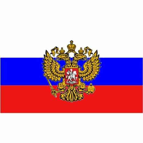 Флаг прямоугольный на липучке Skyway «Герб», 145х250 мм, фон флаг флаг прямоугольный на присоске вперед россия медведь 145х250 мм