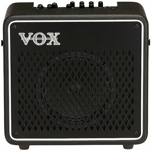 VOX MINI GO 50 гитарный комбоусилитель, 50 Вт, цвет черный. 11 типов усилителей, 8 эффектов, 33 барабанных паттерна, вокодер, лу