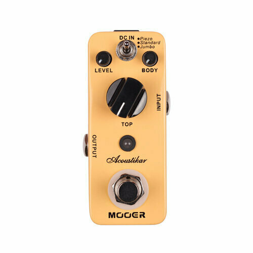 Гитарная педаль Mooer Acoustikar mooer green mile overdrive гитарная педаль