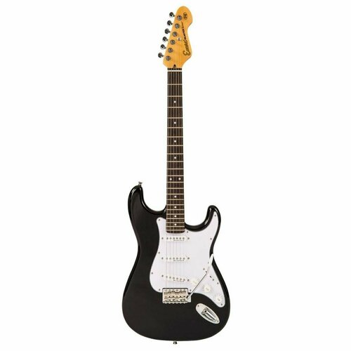 Encore E6BLK электрогитара, форма Stratоcaster, SSS, цвет черный электрогитара encore e2sb