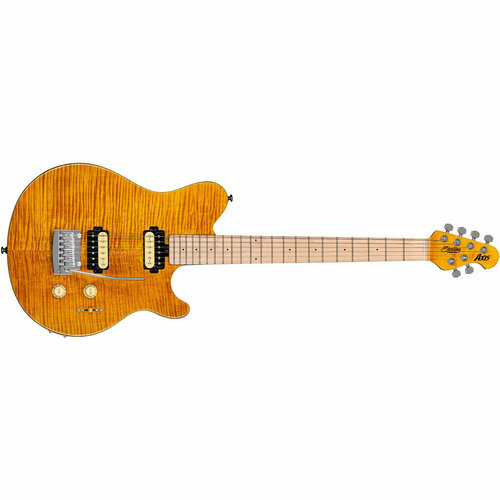 электрогитара sterling by music man axis white STERLING AX3FM-TGO-M1 электрогитара Axis in Flame Maple Trans Gold