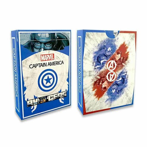 Карты Marvel Captain America Stripper Card Deck Standard Index карты bicycle stripper deck blue 1014830